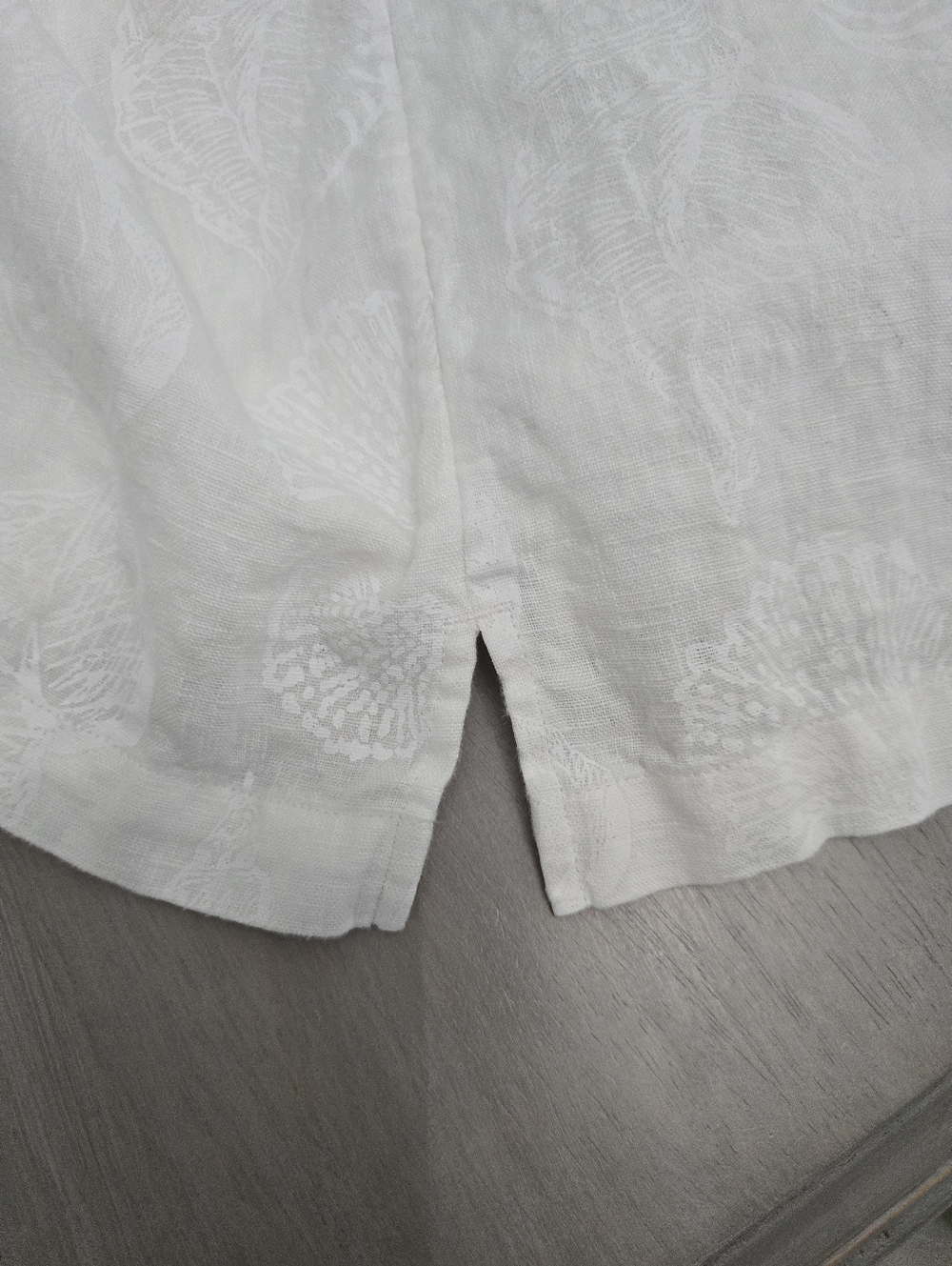 Lilly Pulitzer Rhoda Linen Dress Popover Tunic Resort White Shells Size 12 - Picture 9 of 10
